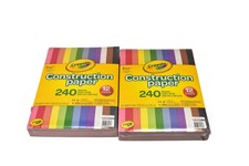 Hallmark Crayola Construction Paper 240 Sheets 9x12 Lot Of 2 Multicolor Packs