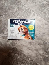 PETARMOR Plus for Medium Dogs 23-44 lbs 3 Doses   Flea & Tick prevention