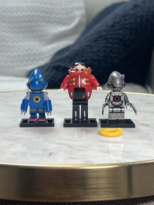Lego DOCTOR EGGMAN ROBOTNIK Mecha Sonic Custom Printed Minifigure Lot