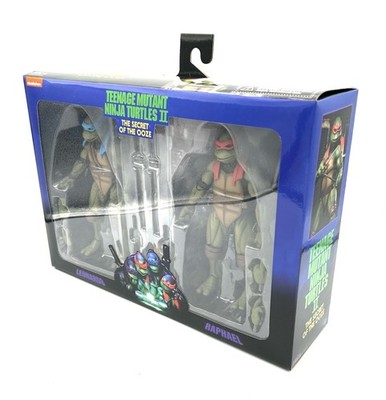 【新品・未開封】NECA TMNT タートルズ ケイシー&ラファエル 2体セット NECA TMNT II: Secret of the Ooze Leonardo & Raphael 7