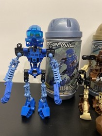 Lego Bionicle TOA MATA Lot Of 4 With Canisters- No Manuals - 8531 8533 8535 8356