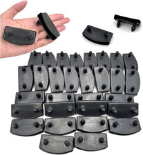 30 PCS 54x9mm Black Replacement Bed Slat Plastic End Caps Holders Wood Base