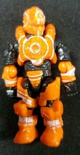 HALO Mega Construx Orange & White Spartan Gun...