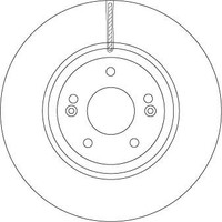 2 X Bremsscheibe TRW DF6545S FüR Hyundai Ix55