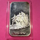 1973 USCC Yankee Doodle Spirit of '76 Silver Art Bar .999 Fine Silver & Capsule