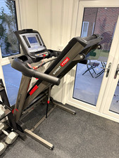Body Power Sprint T700 Folding Electric Treadmill w/ Incline, Black/Grey/Red