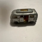 Vintage 1967 Matchbox Lesney #34 Volkswagen Camper High Roof Silver Van *READ*