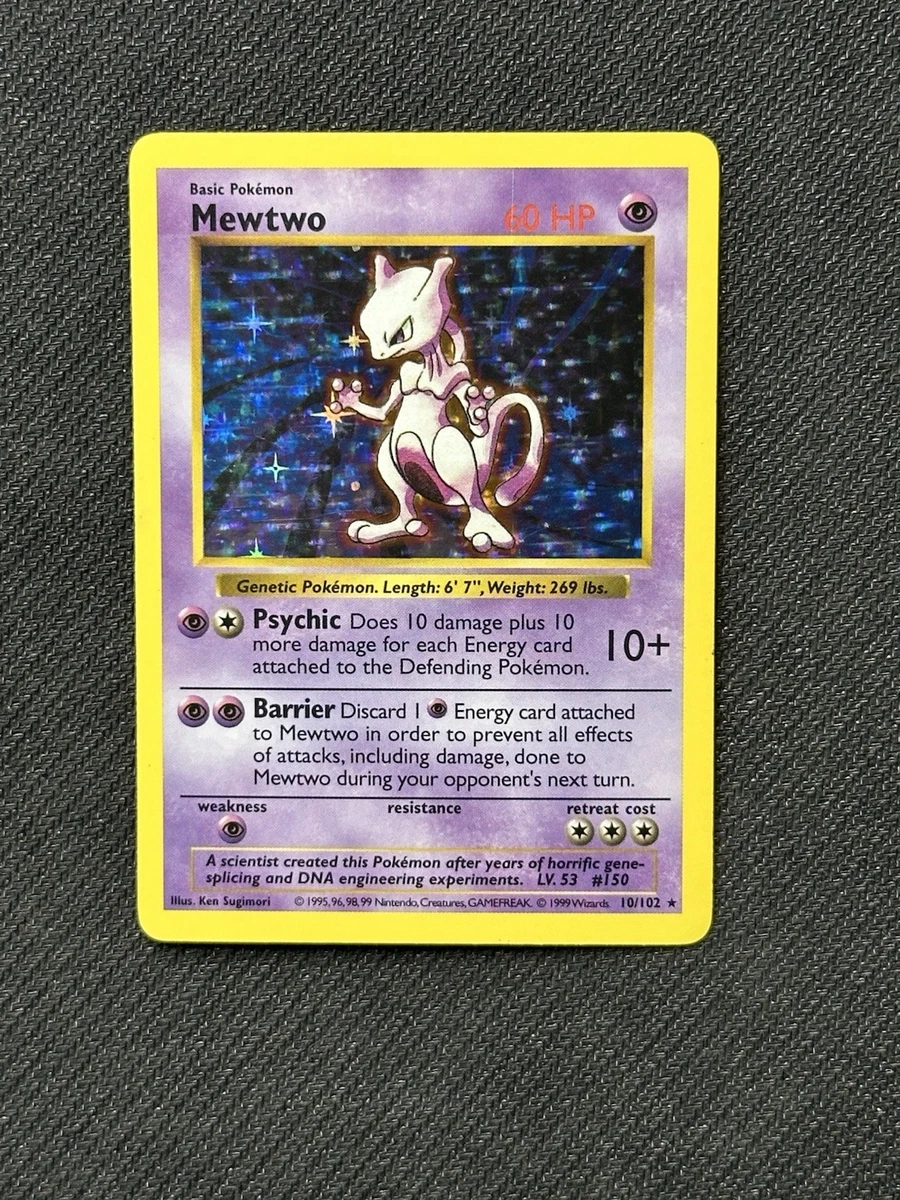 Mewtwo Pokémon TCG Shadowless Individual Collectible Card Game