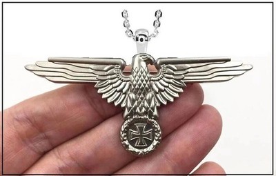 GERMAN EAGLE w/ IRON CROSS Necklace - 2 3/4