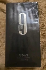 NEW AFNAN 9 pm  3.4 oz EDP Cologne for Men Retail $90.00