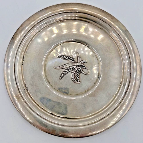 Reed & Barton Sterling Silver “Silver Wheat” Dish Plate 8 1/4” X795 .925 130  Gr