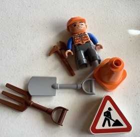 Lego Duplo Dump Truck & Construction Workers Replacement 10  Pieces, Make Offer