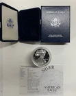 2002-W American Silver Eagle Proof 1 Troy oz .999 Fine Silver Coin in box w/COA