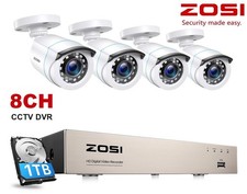 ZOSI 3K Lite H.265 8CH Security Camera System 1080P CCTV Camera 80ft NightVision