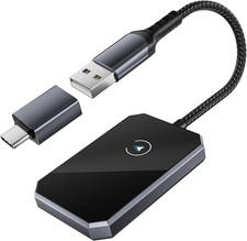 Wireless Carplay and Android Auto Adapter,2-In-1 2024 New Upgraded Bluetooth Car