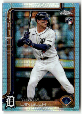 2025 Topps Chrome MLB No. 274 Dillon Dingler Rookie Hyper Refractor
