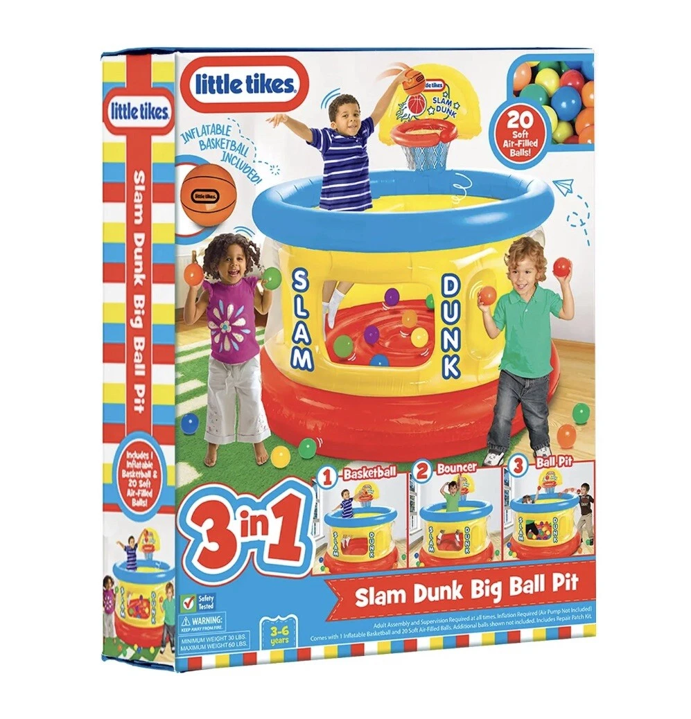 Little Tikes Slam Dunk Big Ball Pit by Little Tikes 3 in 1 NEW