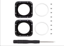 Original  Black For GoPro Hero 4 5 Session Frame Lens Kit with glass Camera part