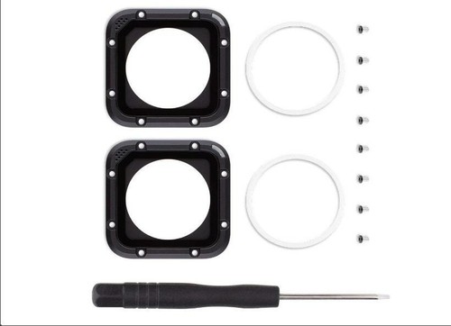 Original Black For GoPro Hero 4 5 Session Frame Lens Kit with glass Camera part