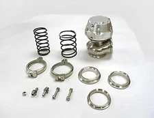 OBX 50mm V-Band Wastegate (7psi) - Silver, 50mm external wastegate,