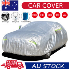 Car Cover Waterproof Aluminum 6 Layers Large Rain UV Dust Hail Proof Full Size