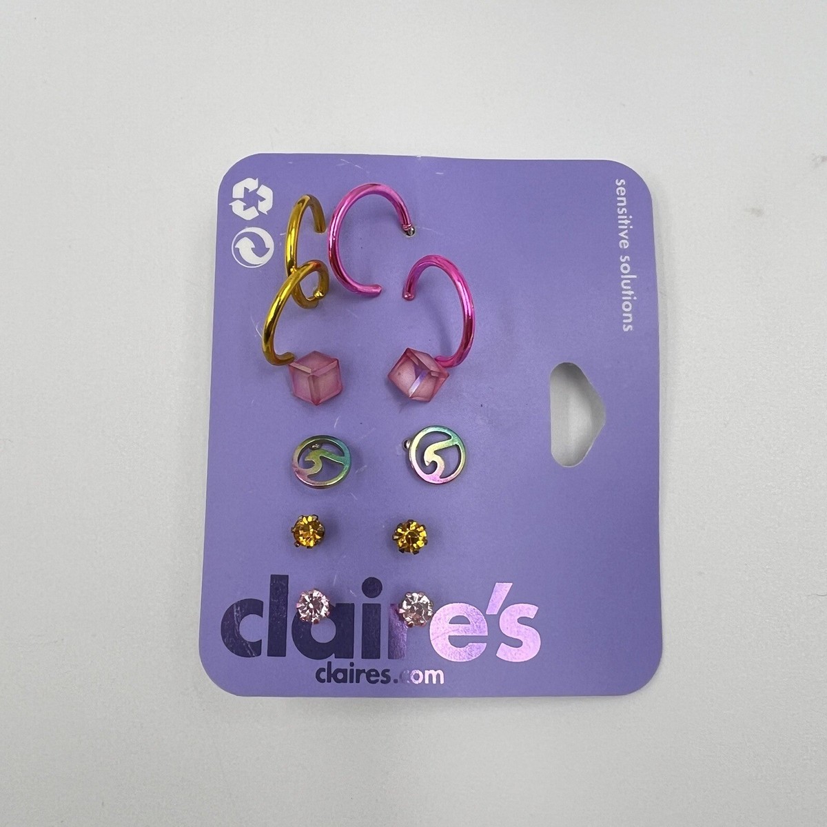 Set of 3 NWT Claire's Jewelry Earrings Necklaces Girls Gift | eBay