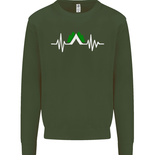 Pulse Camping Camper Campamento Festival Ecg Hombre Jersey Sudadera - Imagen 79 de 100