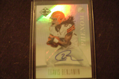Travis Benjamin 2012 Leaf Limited Phenom Auto Rc 158/299 Cleveland Browns Mint