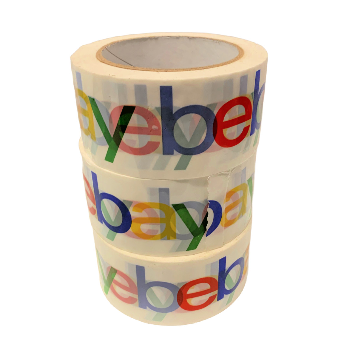 3 Rolls Official EBAY Branded Packing Tape 75' x 2" New Shipping Supplies