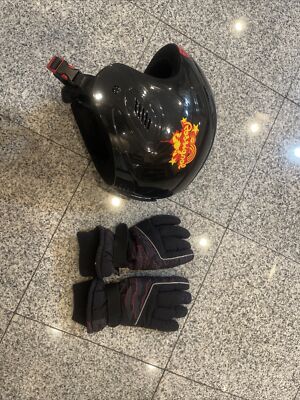 Rossignol Kids Snowboard And Ski Helmet Size 52 - Approx. Ages: 6-9 Bonus Gloves