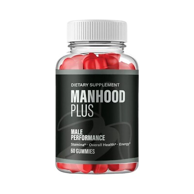 Manhood Plus Gummies - Support for Mens Energy & Vitality - 60 Gummies