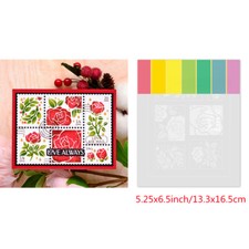 Stencil per pittura plastica rosa collage affrancatura per fai da te scrapbooking carte artigianali