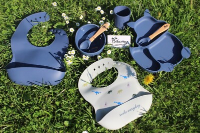 7 Teiliges Silikon Kindergeschirr set / 7 piece Silikon kids Feeding set