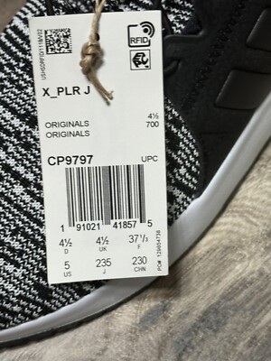 New With Tags Adidas X PLR Black White Speed Lace Sneakers Shoes