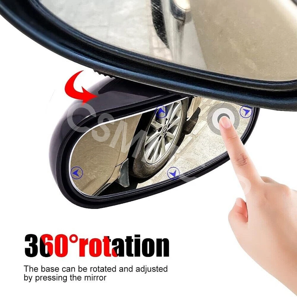 Espejo retrovisor exterior coche repuesto negro aparcamiento auxiliar multiusos Foto 3 de 4