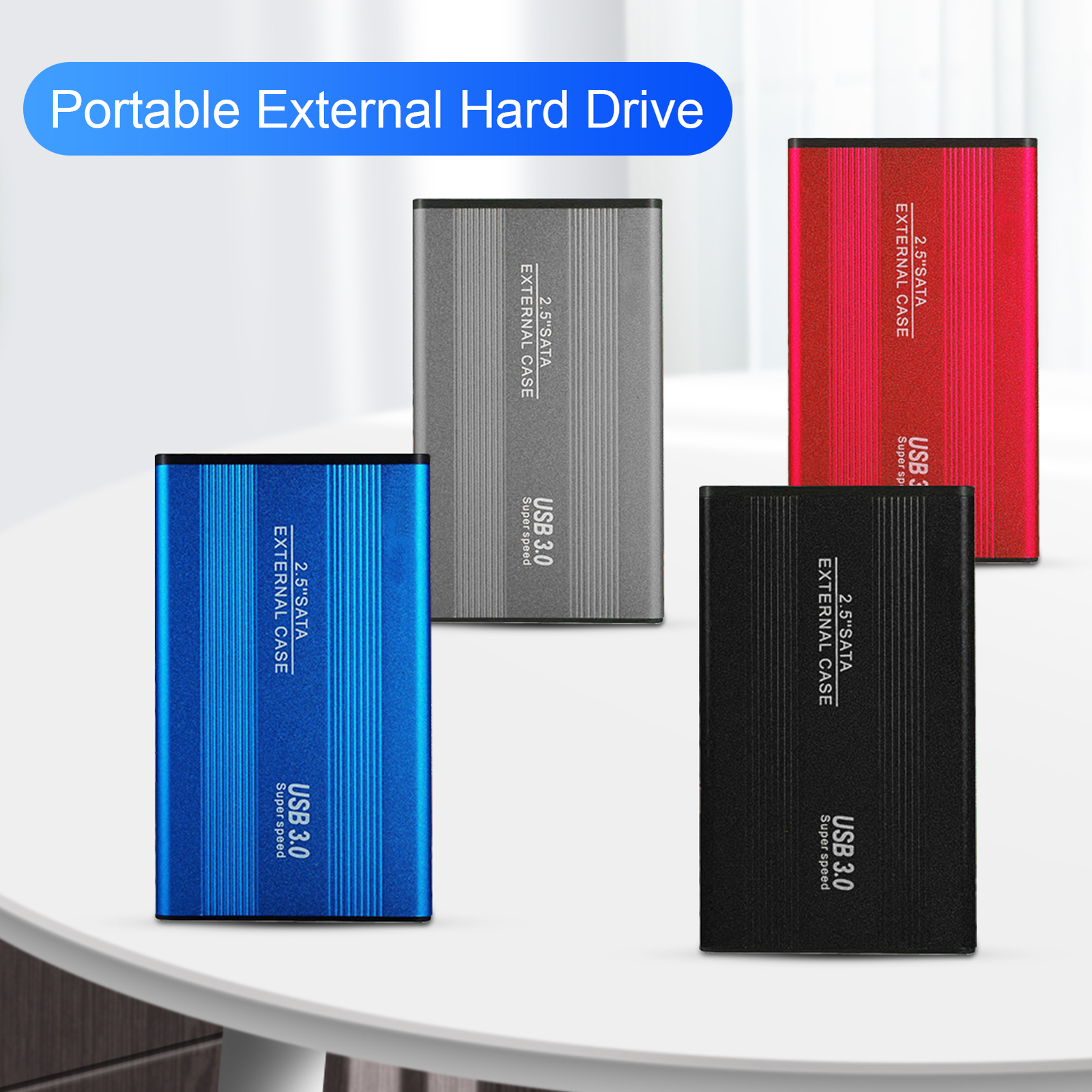External Hard Drives Stable Output High-speed USB3.0 1TB/2TB Mobile Hard Drive-image