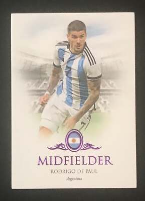 2023-24 Futera Unique Base Amethyst #038 Rodrigo De Paul Argentina 09/32