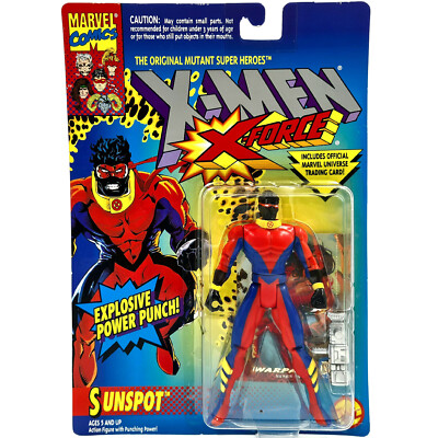 SUNSPOT FIGURE 1994 TOYBIZ X-MEN MUTANT SUPER HEROES MARVEL COMICS OVP VINTAGE