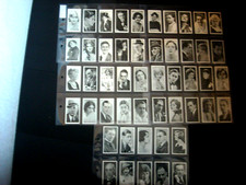 R & J HILL CIGARETTE CARD SET - WHOS WHO IN BRITISH FILM (50) FULL SET - EX/CON.