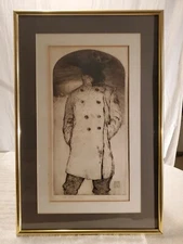 THE POET 1969 ~ Signed BARRY MOSER Limited Ed #24/50 Wood Engraving 26.5"X17.5"