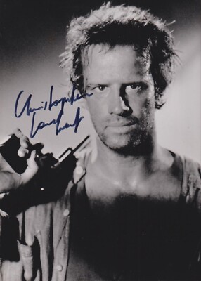 CHRISTOPHER LAMBERT Original Autogramm HGF Presse Foto Top Portrait aus Gunmen