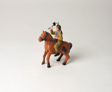 Vintage Wild West Indian Wind up Plastic Toy Galloping Action Riding Horse