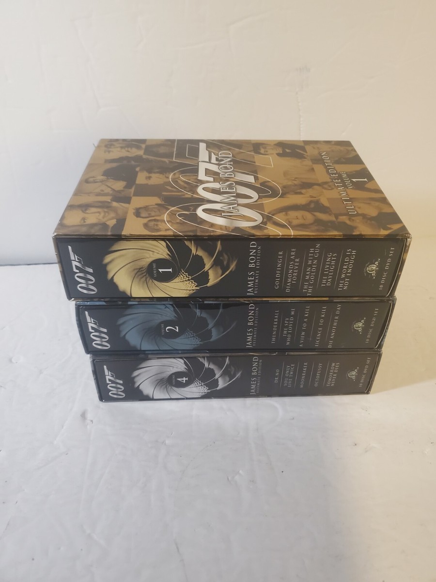 James Bond 007 Ultimate Edition DVD Sets Volumes 1 2 & 4 = 20 Plus