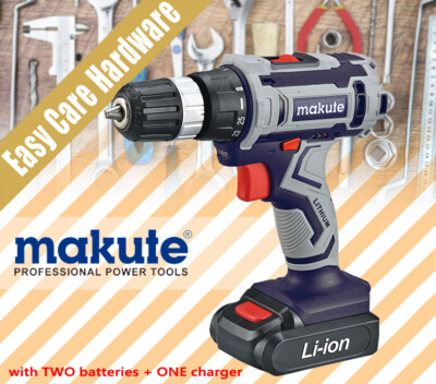 Makute Cordless Drill Campact Power Tool with Battery Charger