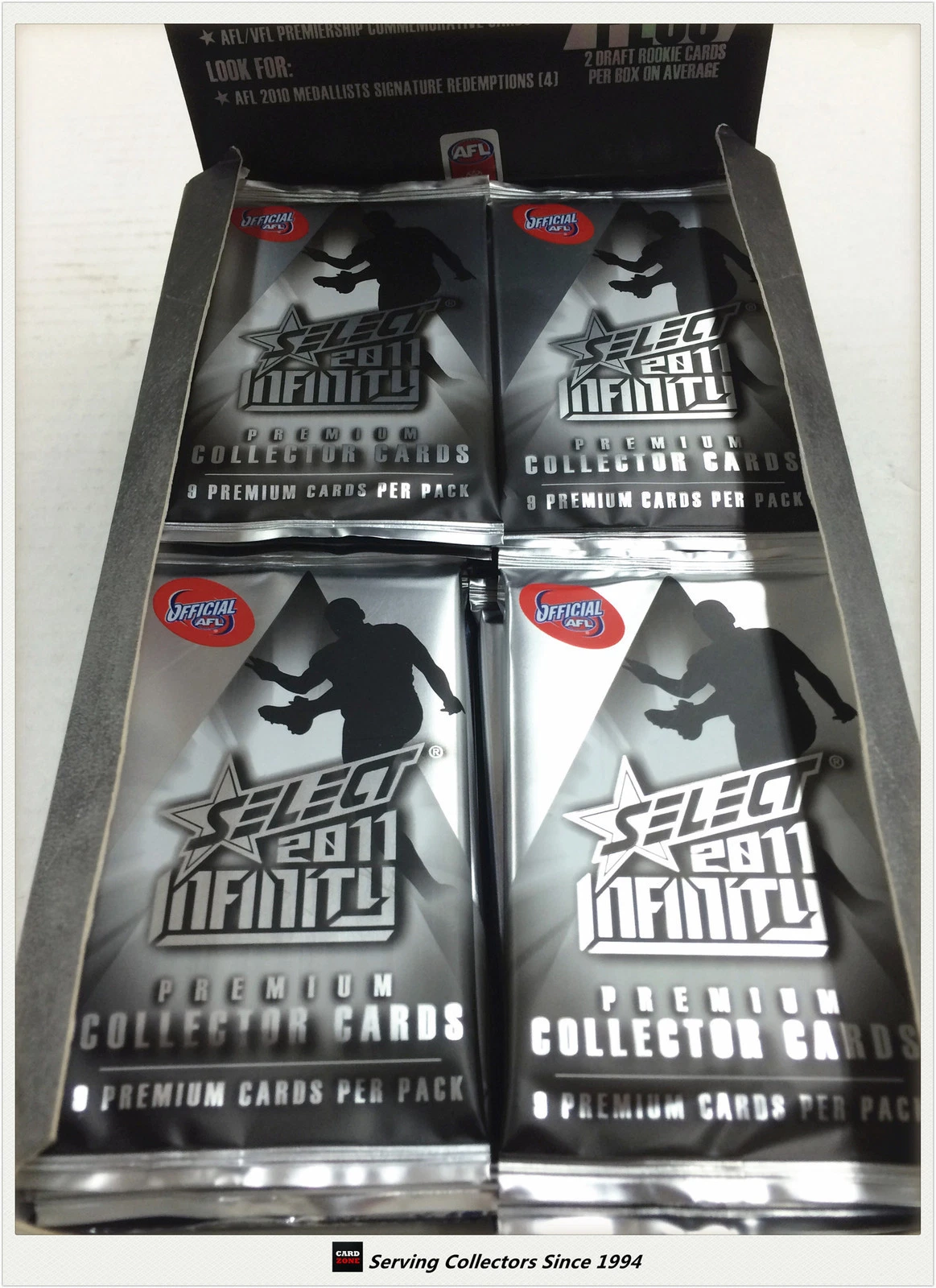 2011 Select AFL Infinity Trading Cards Sealed Loose Packs Unit of 4--packs