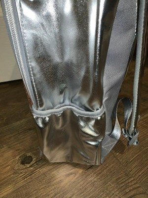 justice glitter stripe initial backpack