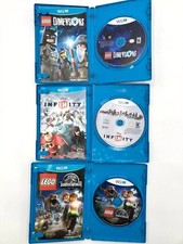 Nintendo Wii U Lego Lot: Jurassic World Lego Dimensions Disney Infinity 3 Games