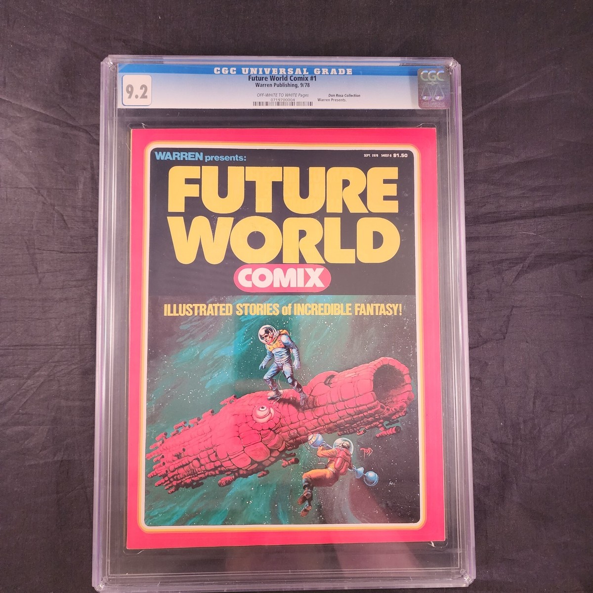 Future World Comix 1 Warren Publishing CGC Graded 9.2 Don Rosa