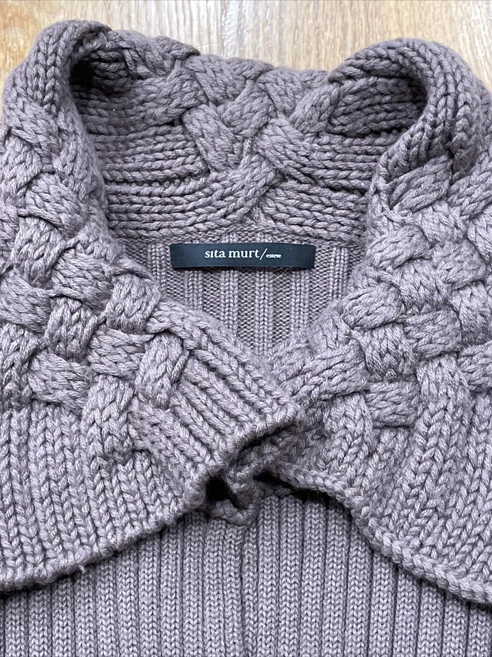 Sita Murt Cardigan Sweater Womens Medium Open Front - Image 3 of 4