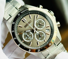 Seiko Spirit Chronograph Brown Dial Stainless Steel Men's Watch SBTR026